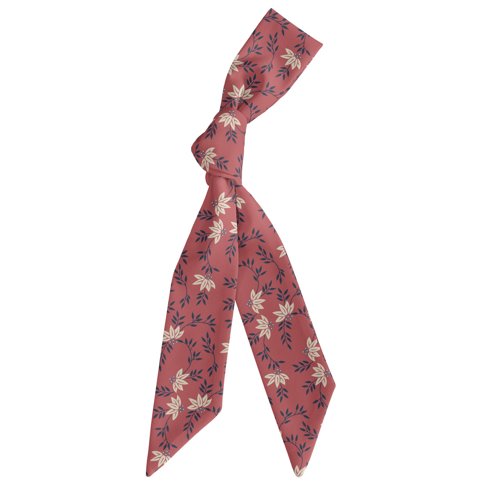 Blossom Heritage Hair Scarf - Scarf Tied Into Knot - Knotty Tie Co.