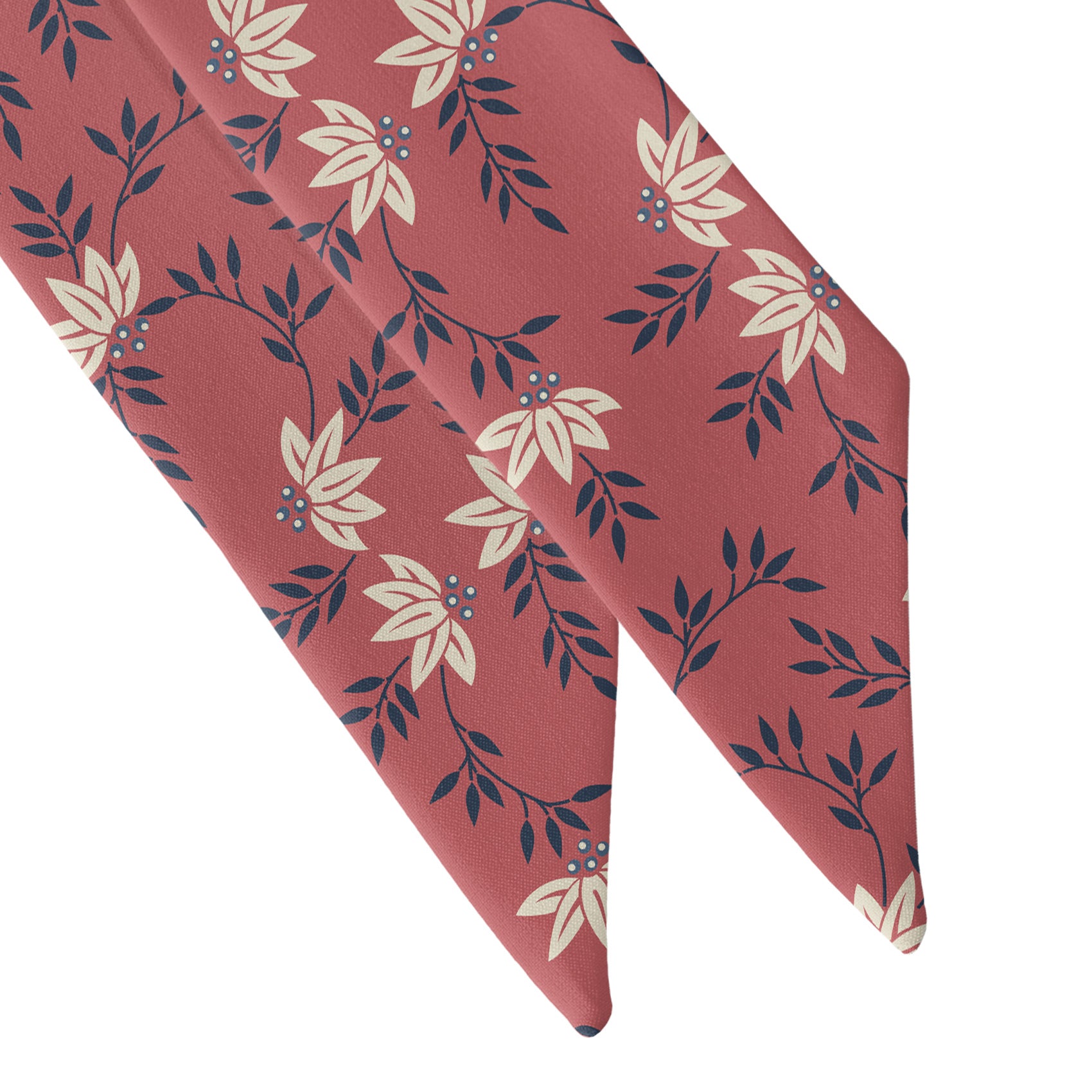 Blossom Heritage Hair Scarf - Scarf Tapered Ends - Knotty Tie Co.