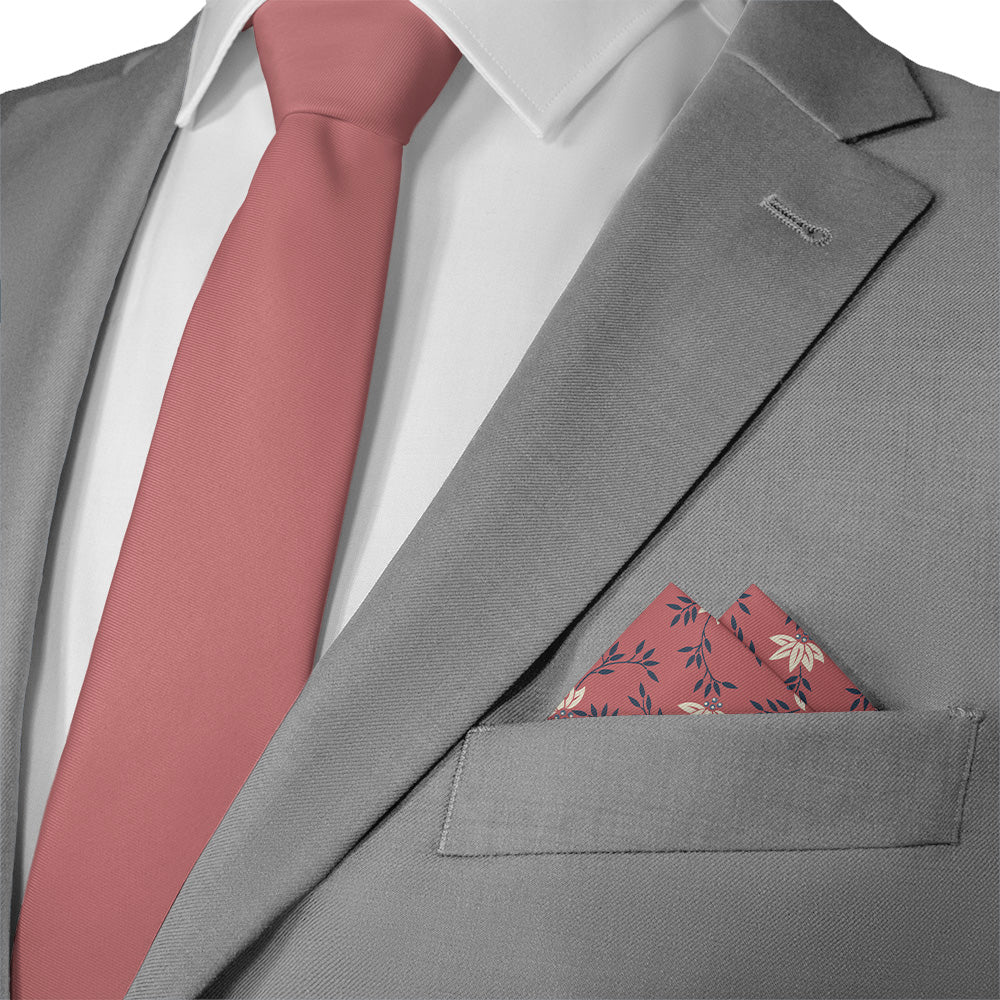 Blossom Heritage Pocket Square - Matching Necktie- Knotty Tie Co.