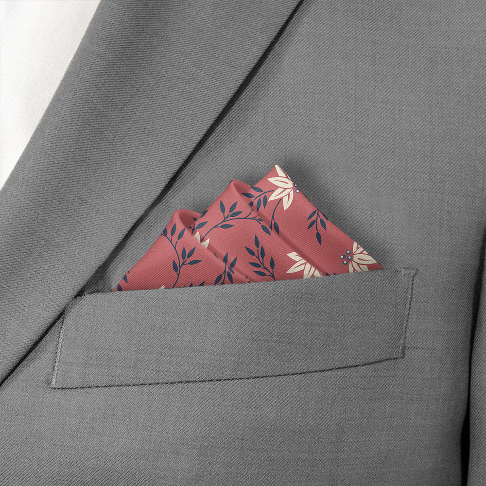 Blossom Heritage Pocket Square - Stairs Fold - Knotty Tie Co.