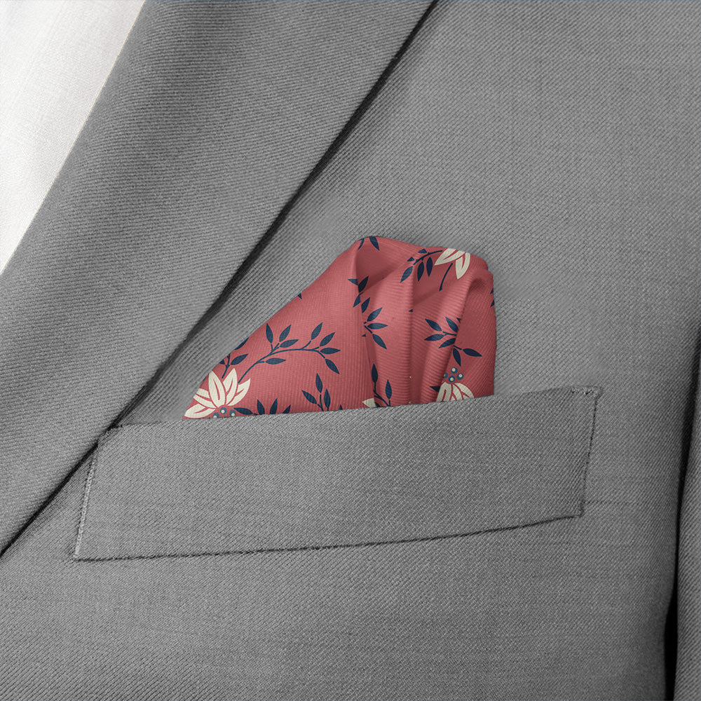 Blossom Heritage Pocket Square - Wave Fold - Knotty Tie Co.