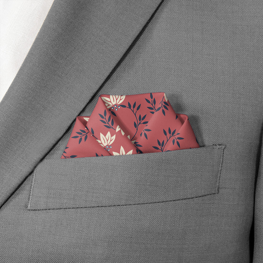 Blossom Heritage Pocket Square - Scalloped Fold - Knotty Tie Co.