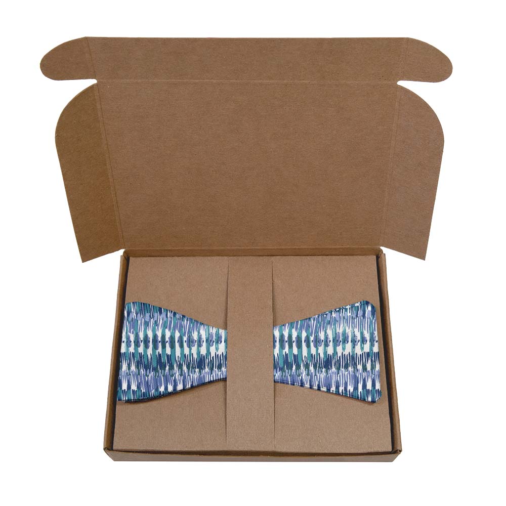 Boho Stripe Bow Tie- Kraft Gift Box Packaging - Knotty Tie Co.