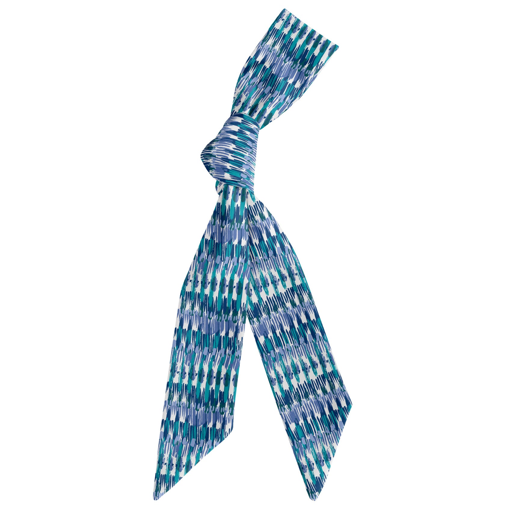Boho Stripe Hair Scarf - Scarf Tied Into Knot - Knotty Tie Co.