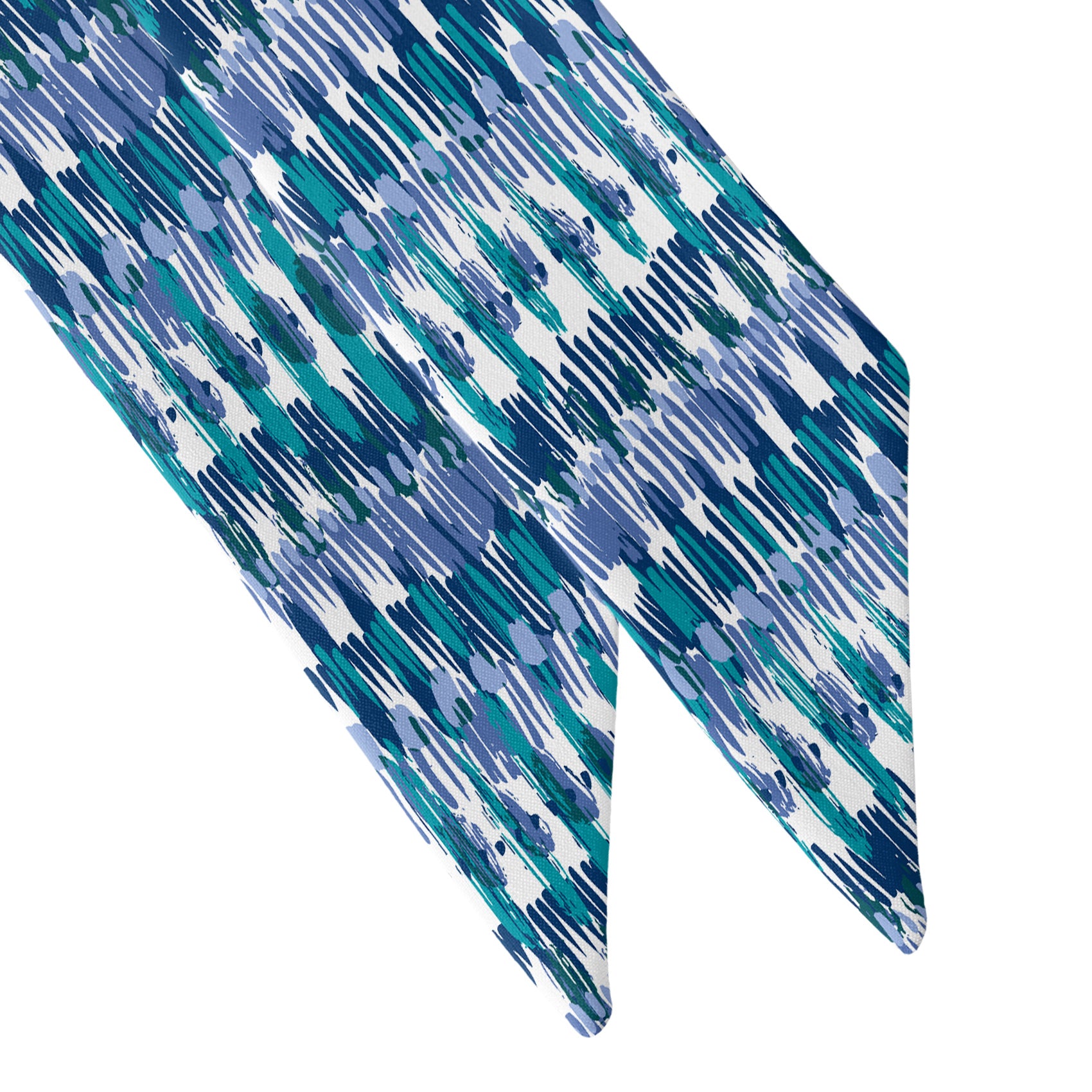 Boho Stripe Hair Scarf - Scarf Tapered Ends - Knotty Tie Co.