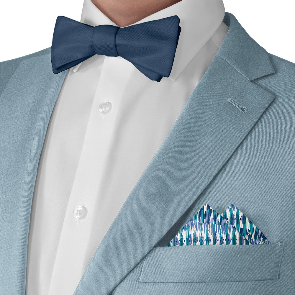 Boho Stripe Pocket Square - Matching Bow Tie - Knotty Tie Co.