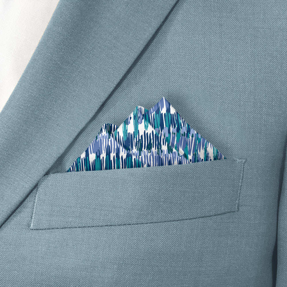 Boho Stripe Pocket Square - Stairs Fold - Knotty Tie Co.
