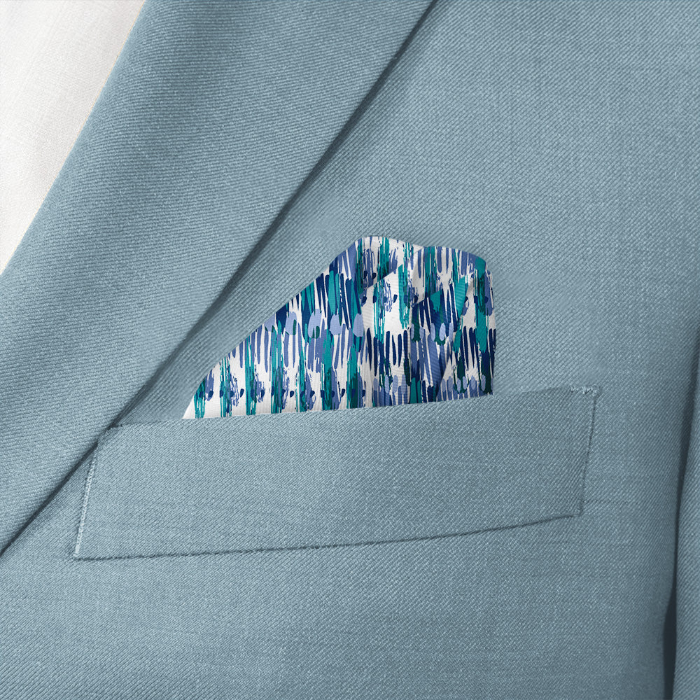 Boho Stripe Pocket Square - Wave Fold - Knotty Tie Co.