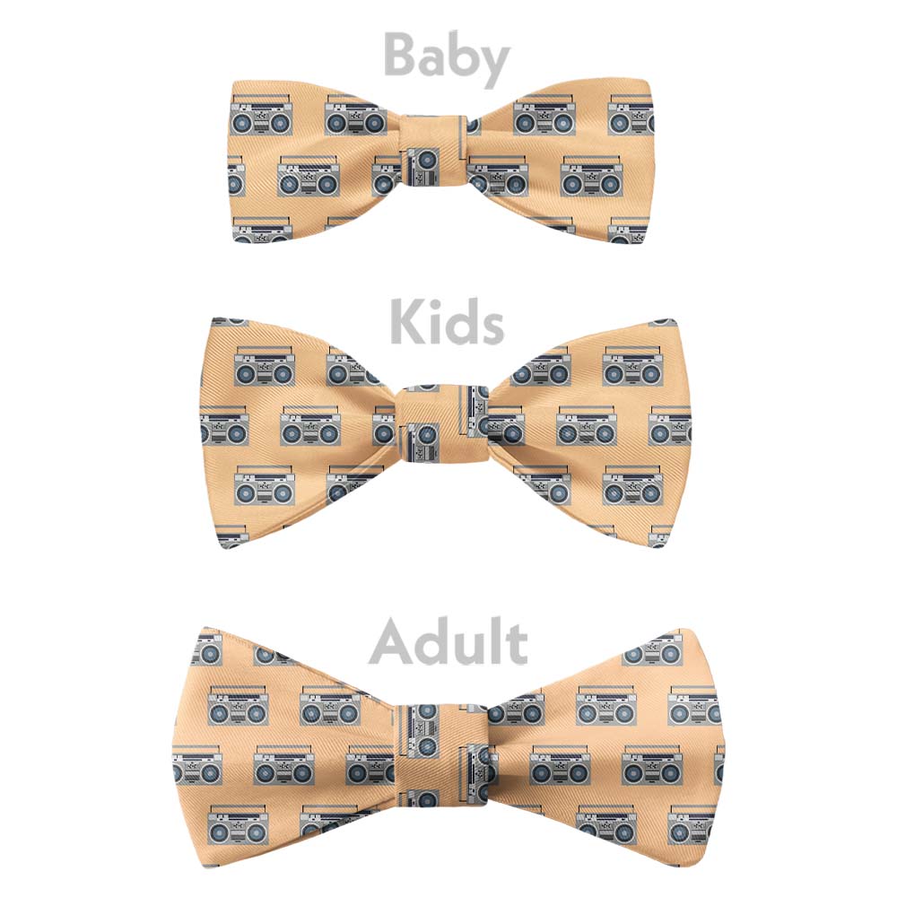 Boombox Bow Tie - Bow Sizes - Knotty Tie Co.