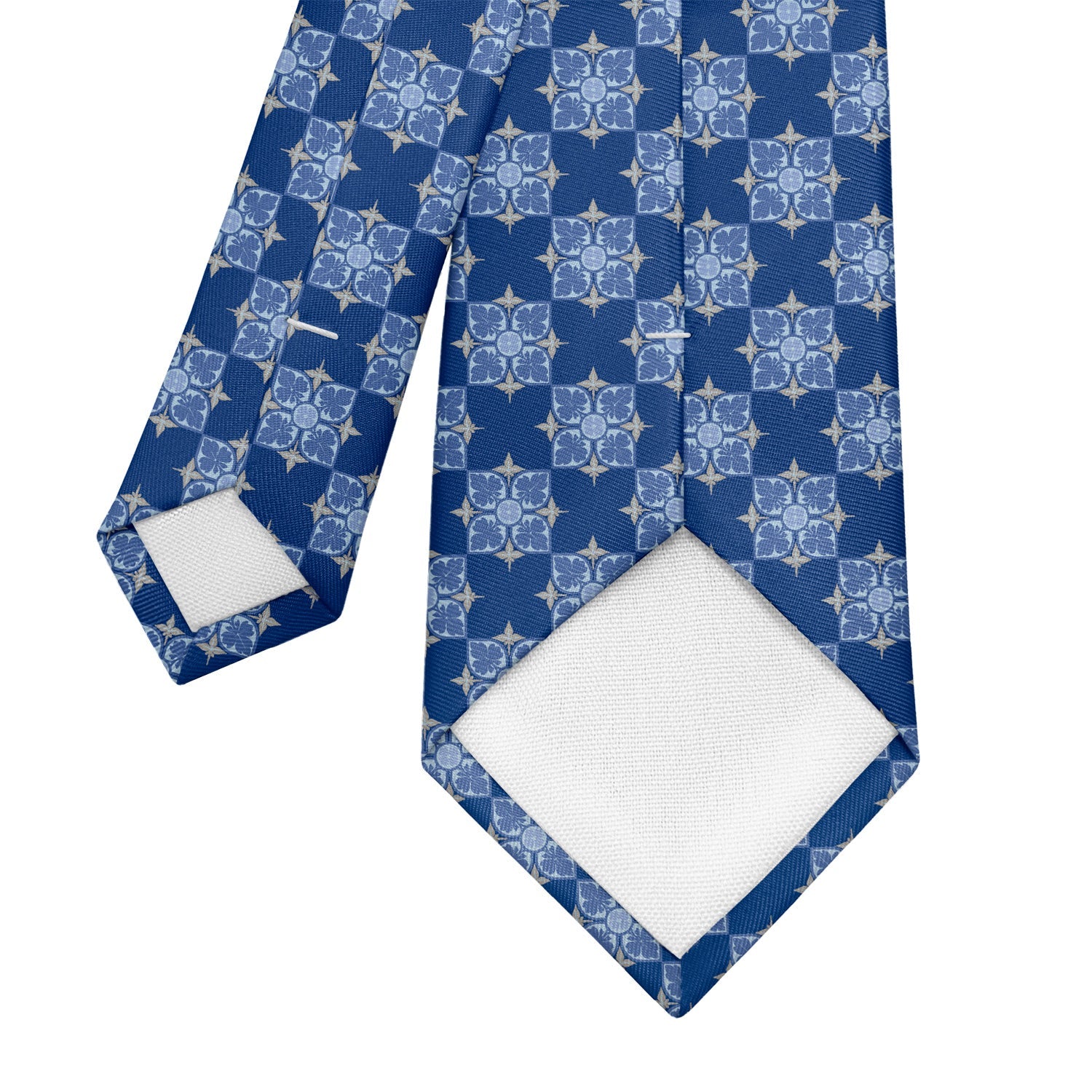 Botanical Tile Necktie - Tipping - Knotty Tie Co.