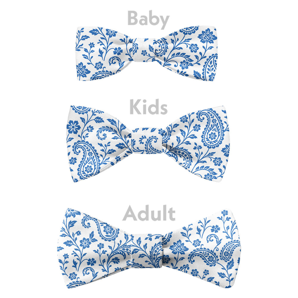 Botanical Paisley Bow Tie - Bow Sizes - Knotty Tie Co.
