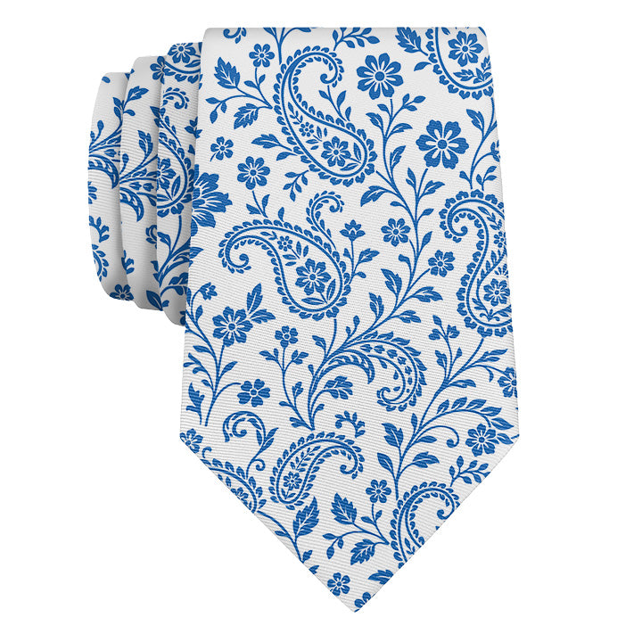 Botanical Paisley Necktie - Rolled - Knotty Tie Co.