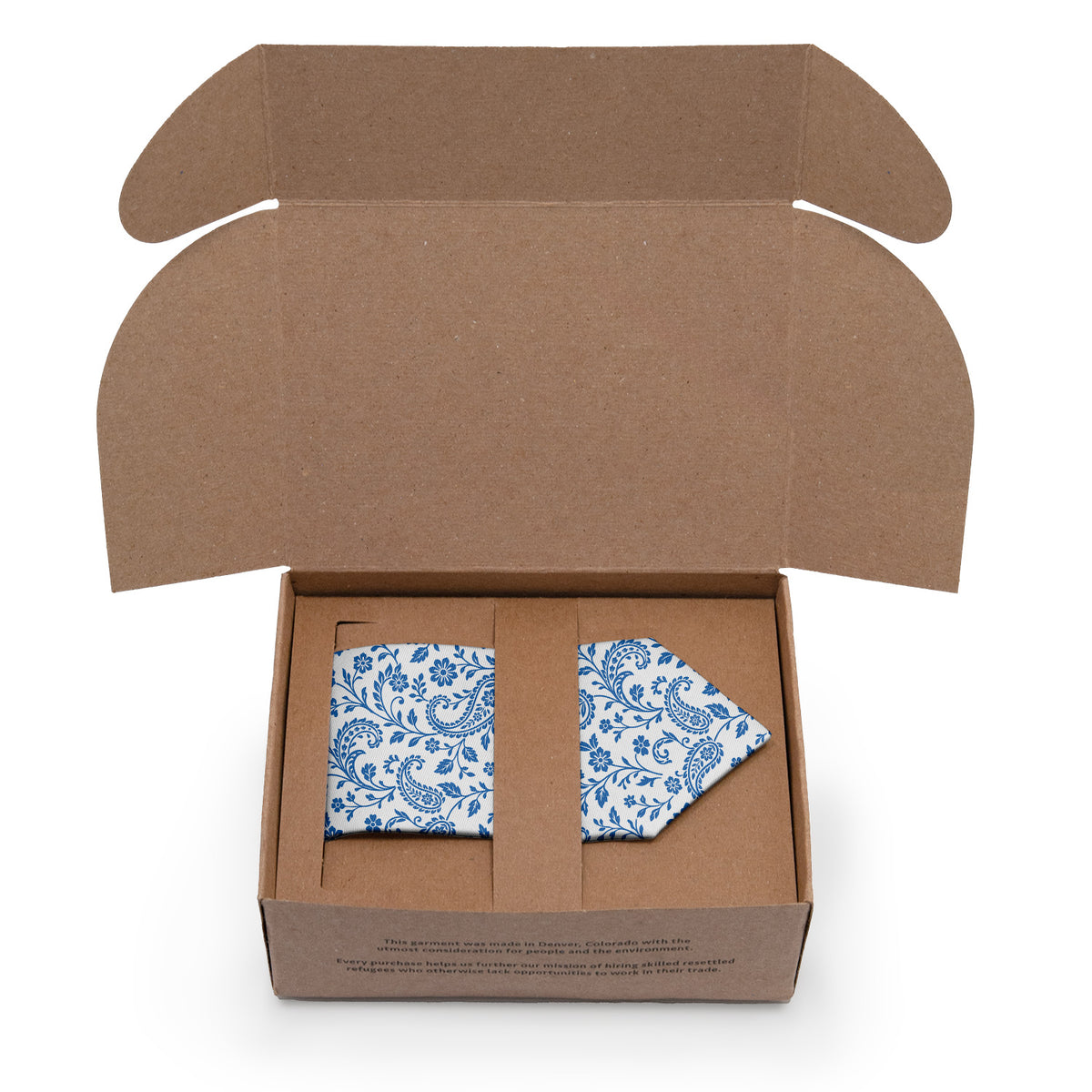 Botanical Paisley Necktie - Packaging - Knotty Tie Co.