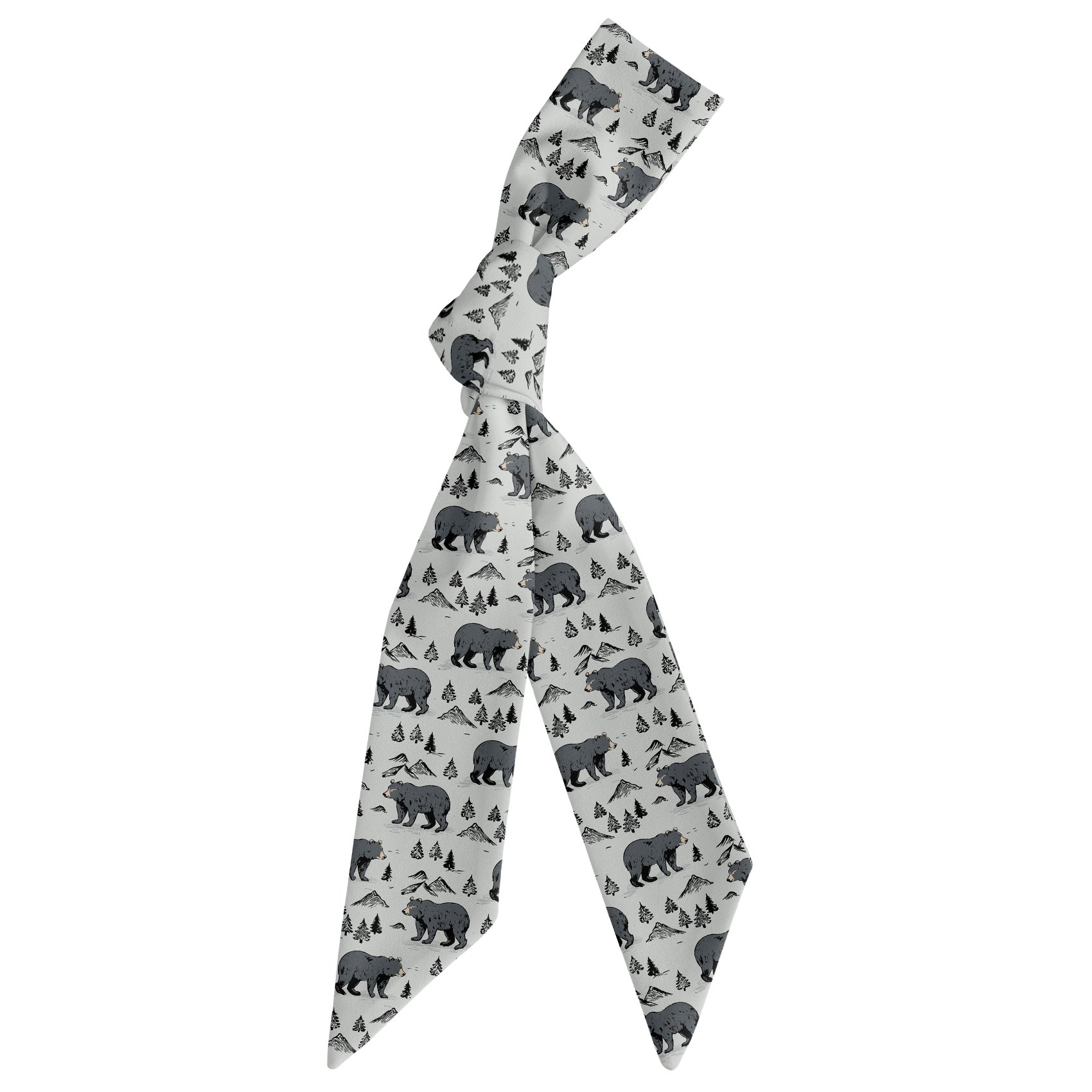 Boulder Bear Hair Scarf - Scarf Tied Into Knot - Knotty Tie Co.
