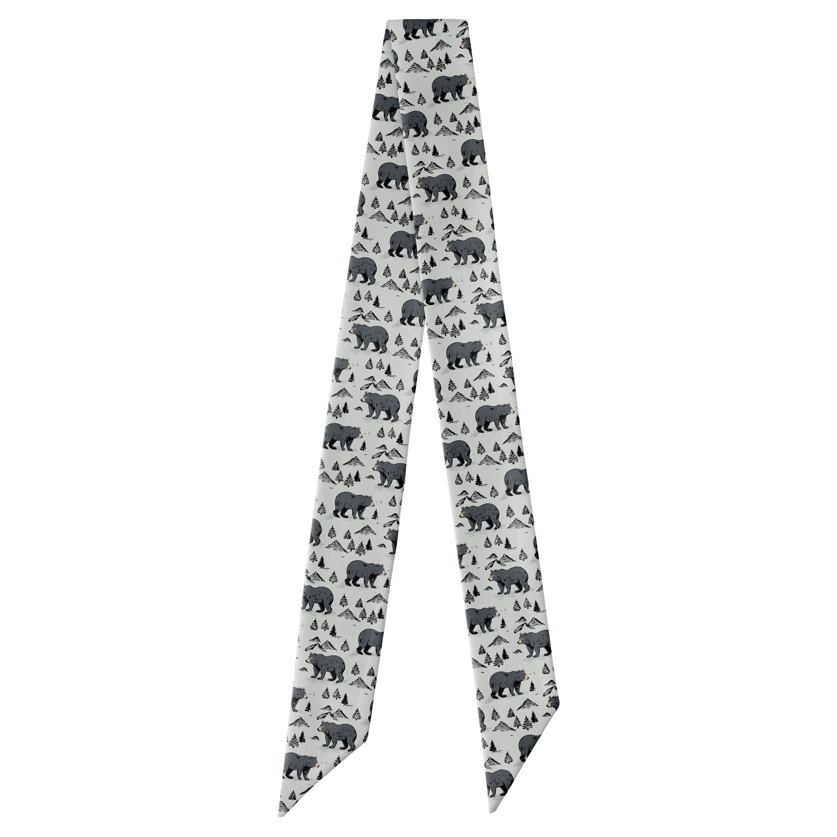Boulder Bear Hair Scarf - Full View of Hair Scarf - Knotty Tie Co.