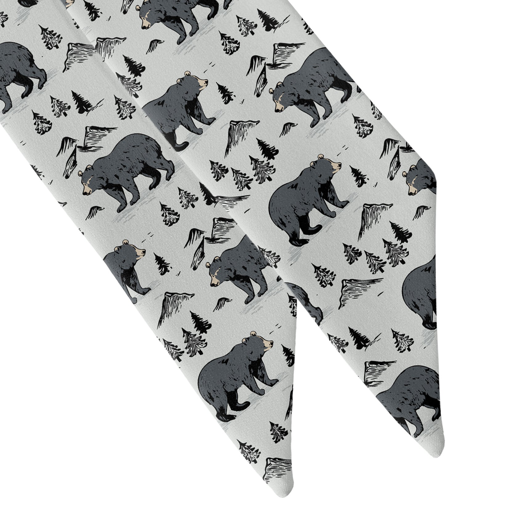 Boulder Bear Hair Scarf - Scarf Tapered Ends - Knotty Tie Co.