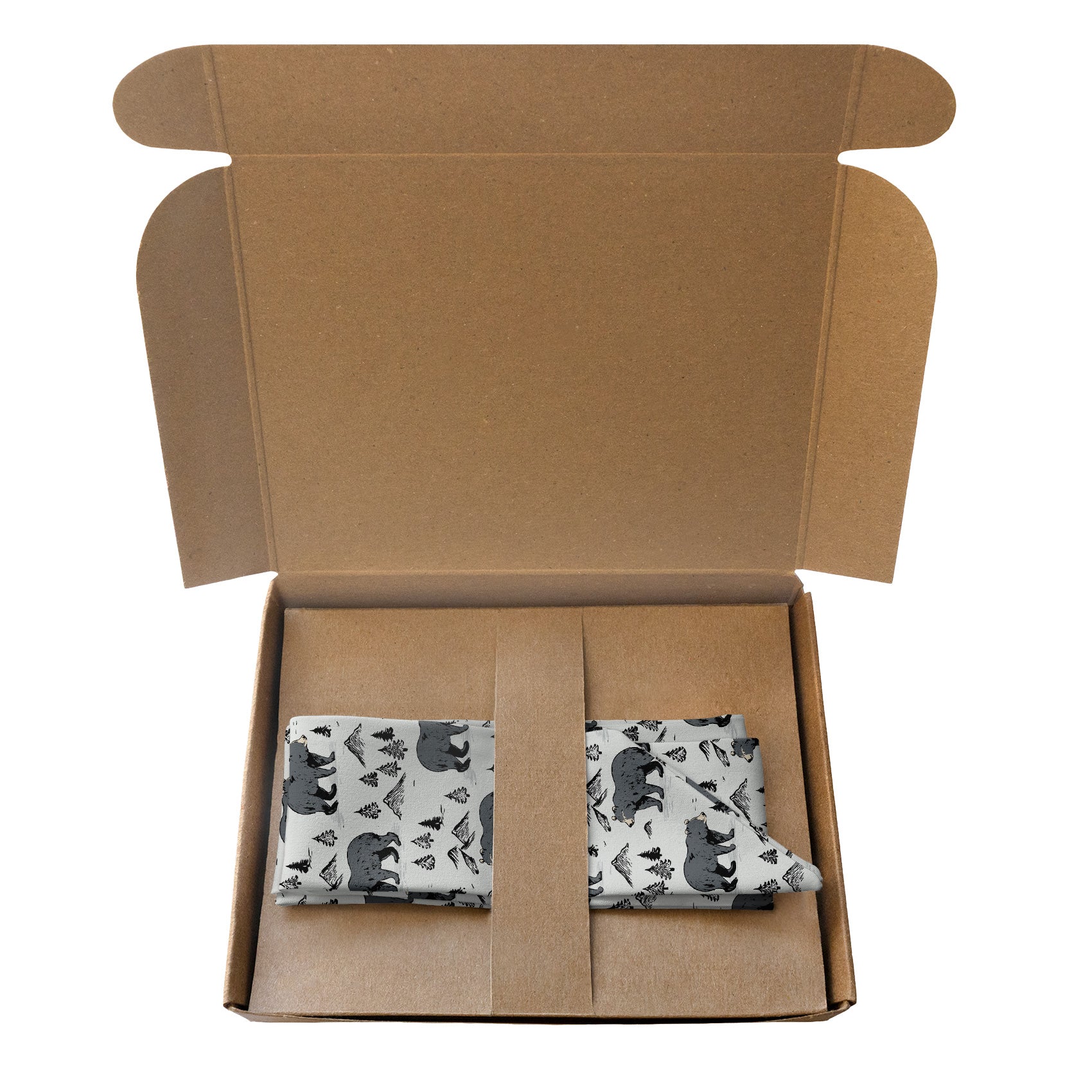 Boulder Bear Hair Scarf - Packaging - Knotty Tie Co.