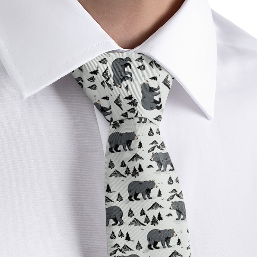 Boulder Bear Necktie - Dress Shirt - Knotty Tie Co.