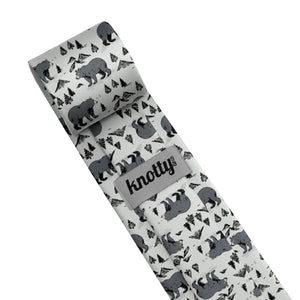 Boulder Bear Necktie - Tag - Knotty Tie Co.