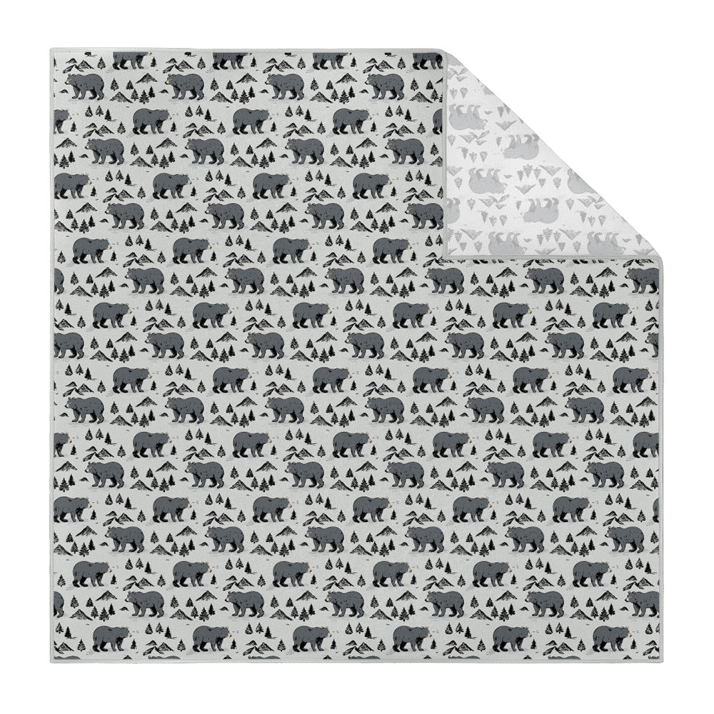 Boulder Bear Pocket Square - Printed - Knotty Tie Co.