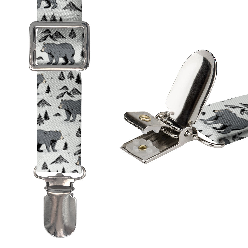 Boulder Bear Suspenders - Hardware and Strap - Knotty Tie Co.