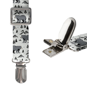 Boulder Bear Suspenders - Hardware and Strap - Knotty Tie Co.