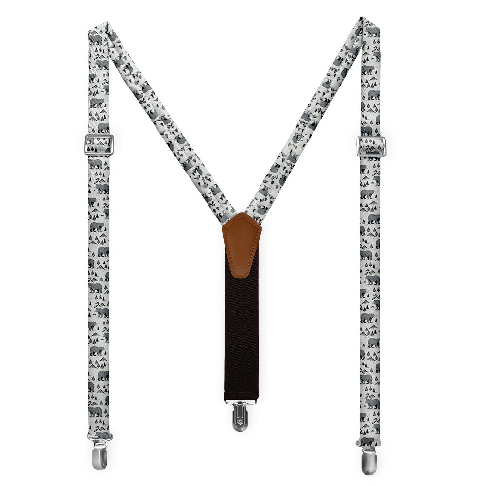 Boulder Bear Suspenders - Full Front View - Knotty Tie Co.