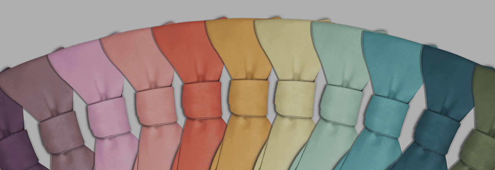 bow ties in a rainbow of different colors