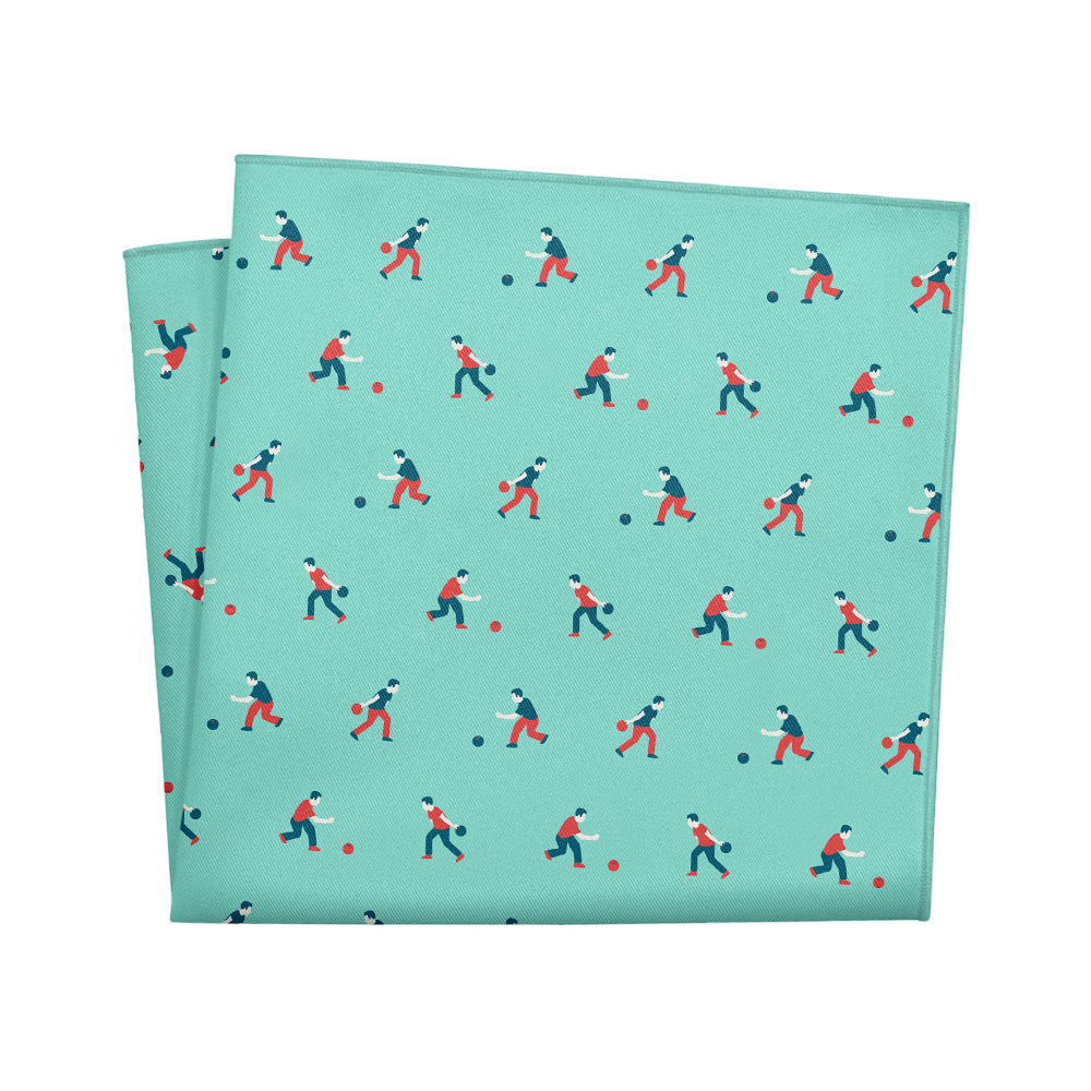 Bowling Pocket Square - 12" Square - Knotty Tie Co.