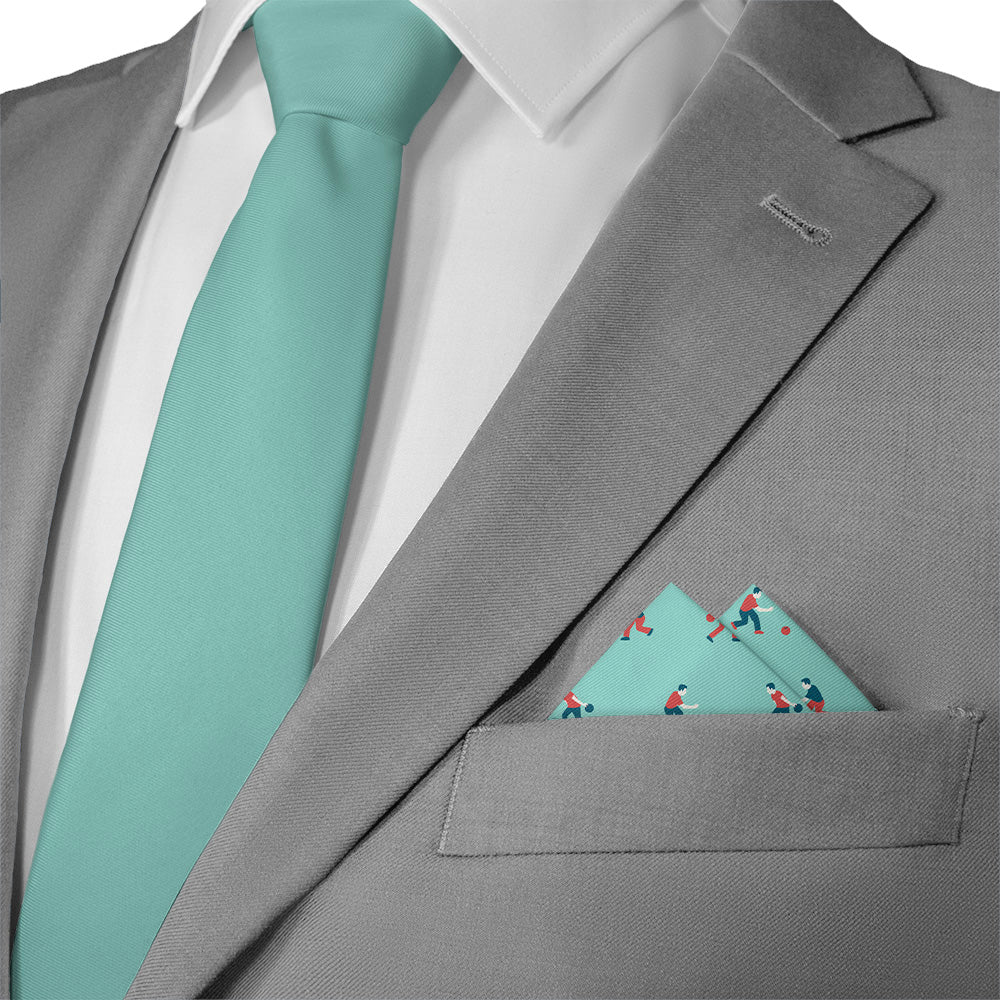 Bowling Pocket Square - Matching Necktie - Knotty Tie Co.