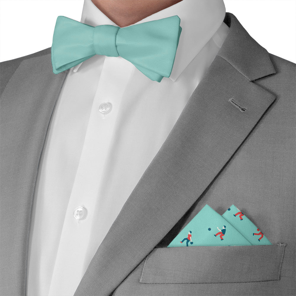 Bowling Pocket Square - Matching Bow Tie - Knotty Tie Co.