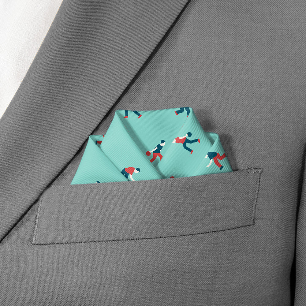 Bowling Pocket Square - Scalloped Fold - Knotty Tie Co.