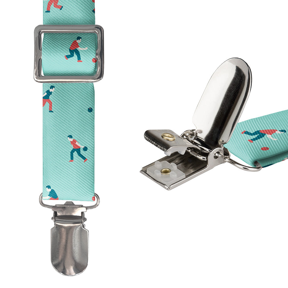 Bowling Suspenders - Hardware and Strap - Knotty Tie Co.