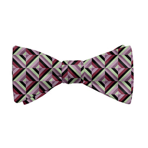 Brick Geometric Bow Tie - Adult Standard Self-Tie 14-18" -  - Knotty Tie Co.