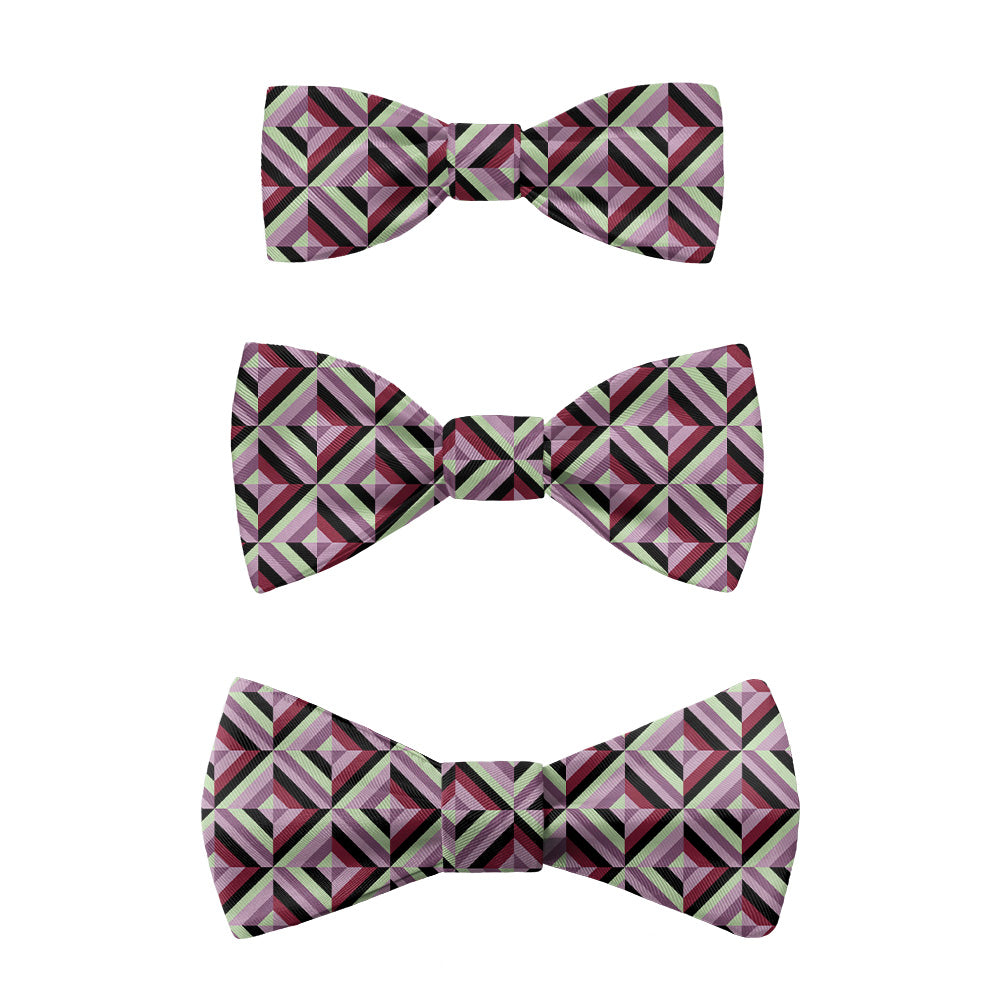 Brick Geometric Bow Tie -  -  - Knotty Tie Co.