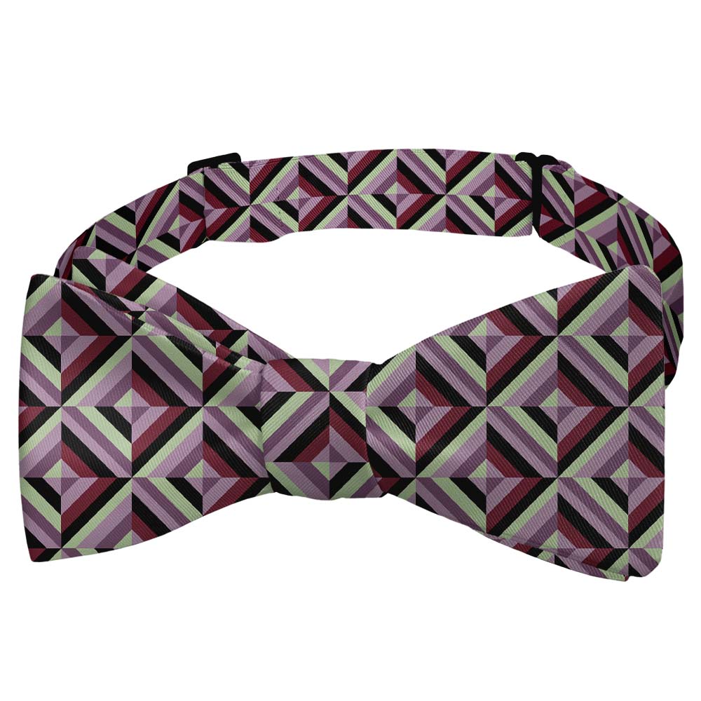 Brick Geometric Bow Tie - Self Tie Bow Tie - Knotty Tie Co.