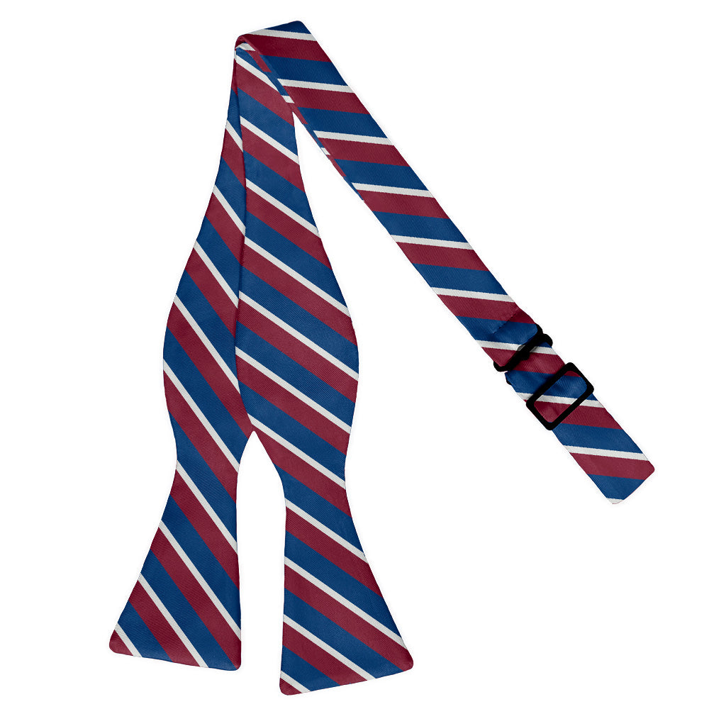 Broadway Stripe Bow Tie - Self Tie Flat - Knotty Tie Co.