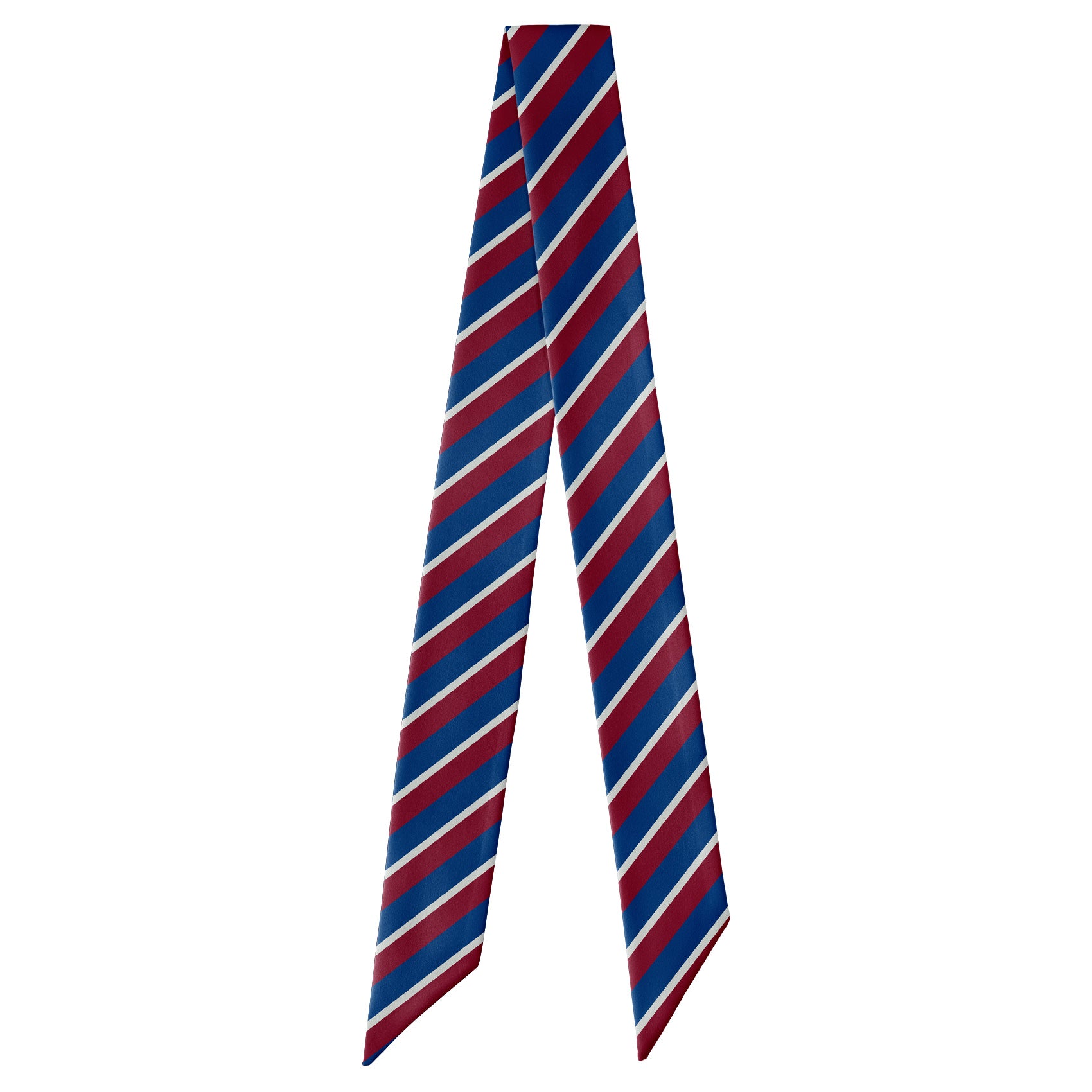 Broadway Stripe Hair Scarf - Full View of Hair Scarf - Knotty Tie Co.