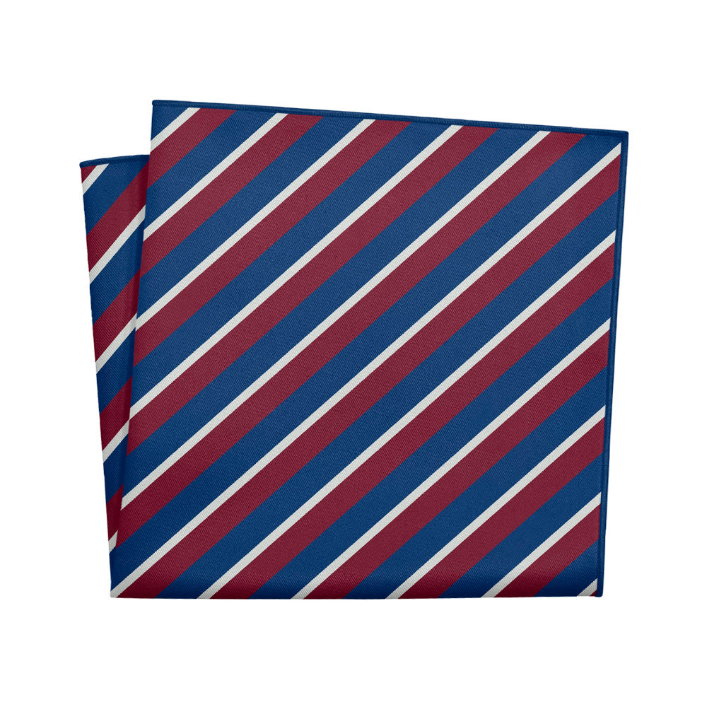 Broadway Stripe Pocket Square - 12" Square - Knotty Tie Co.
