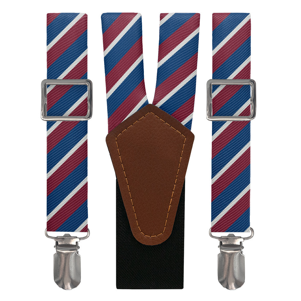 Broadway Stripe Suspenders - Main View - Knotty Tie Co.