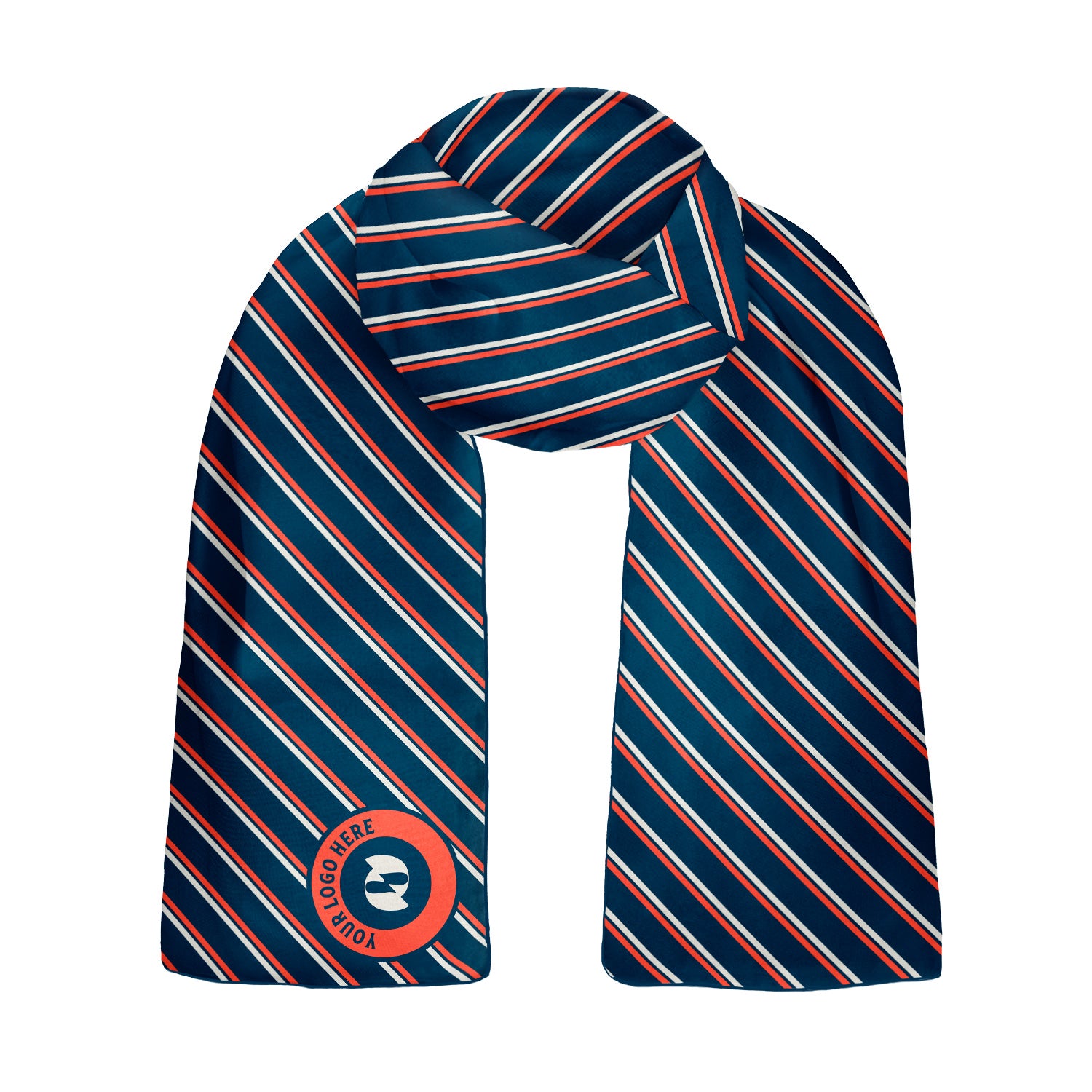 Brooklyn 1 60 x 18 Rectangle Chiffon Logo Scarf - Knotty Tie Co.