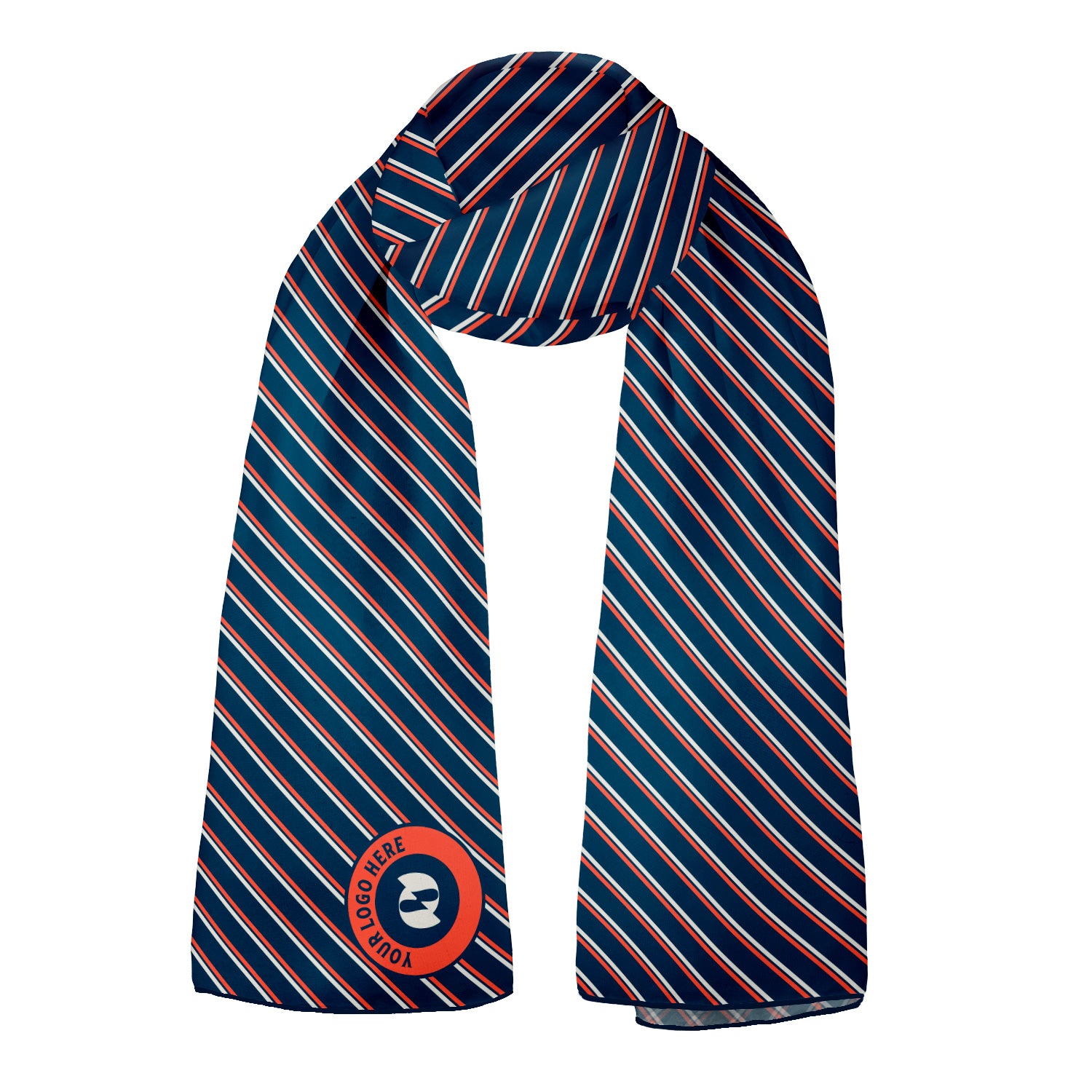 Brooklyn 1 72 x 24 Rectangle Chiffon Logo Scarf - Knotty Tie Co.