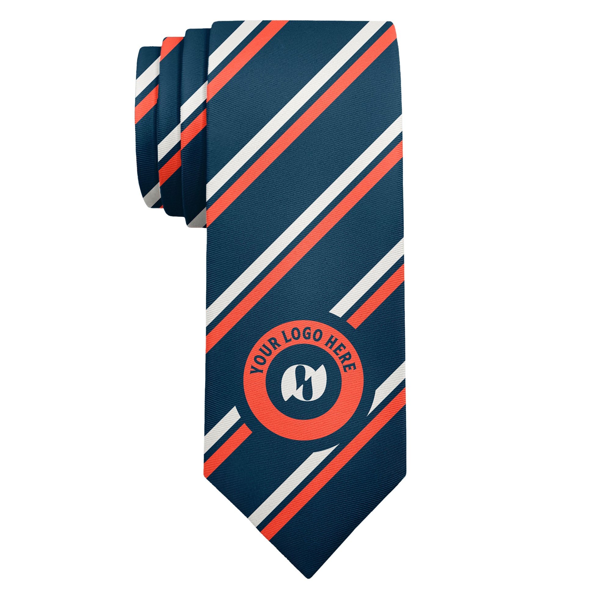 Custom Brooklyn 1 Logo Tie - Long Roll - Knotty Tie Co.