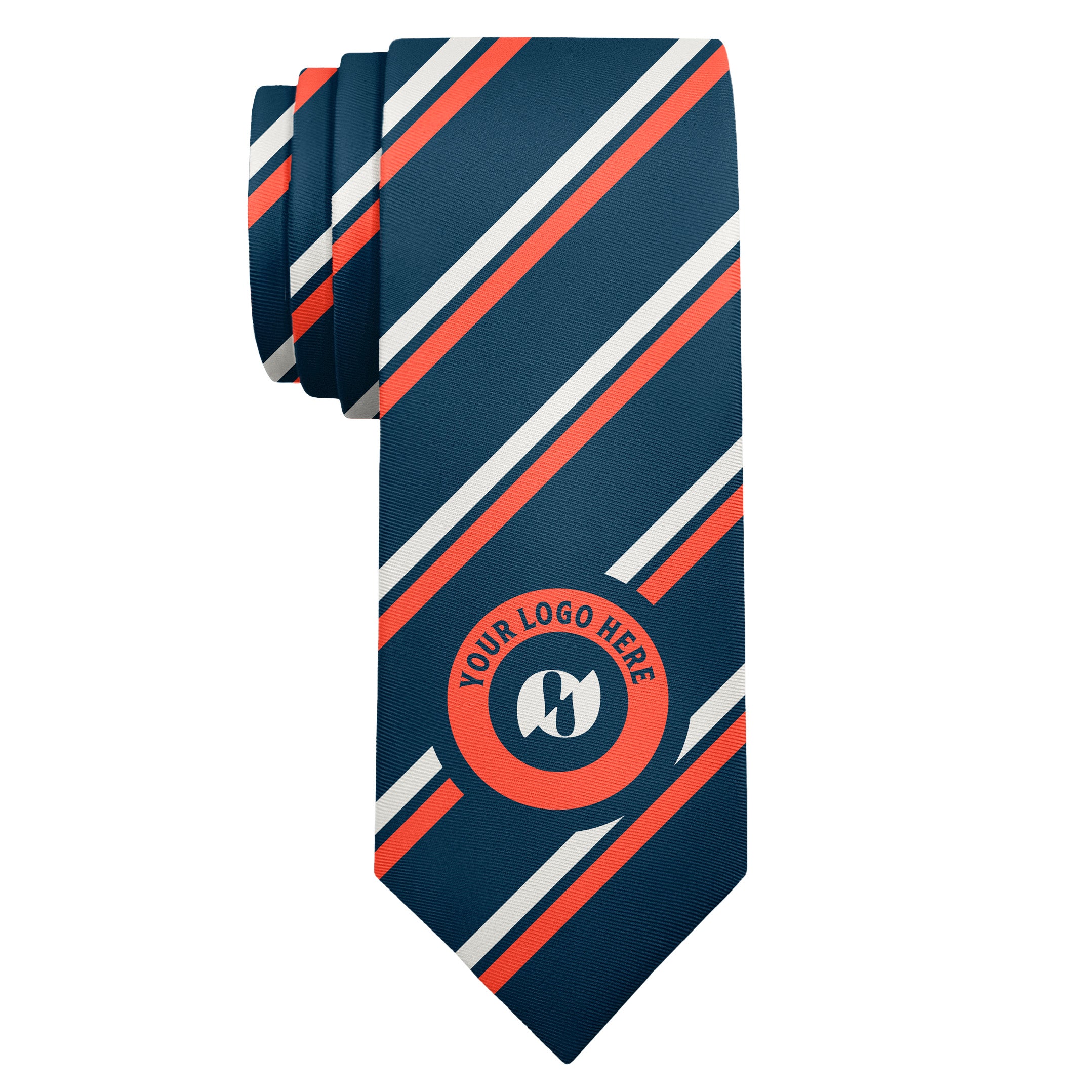 Custom Brooklyn 1 Logo Tie - Long Roll - Knotty Tie Co.