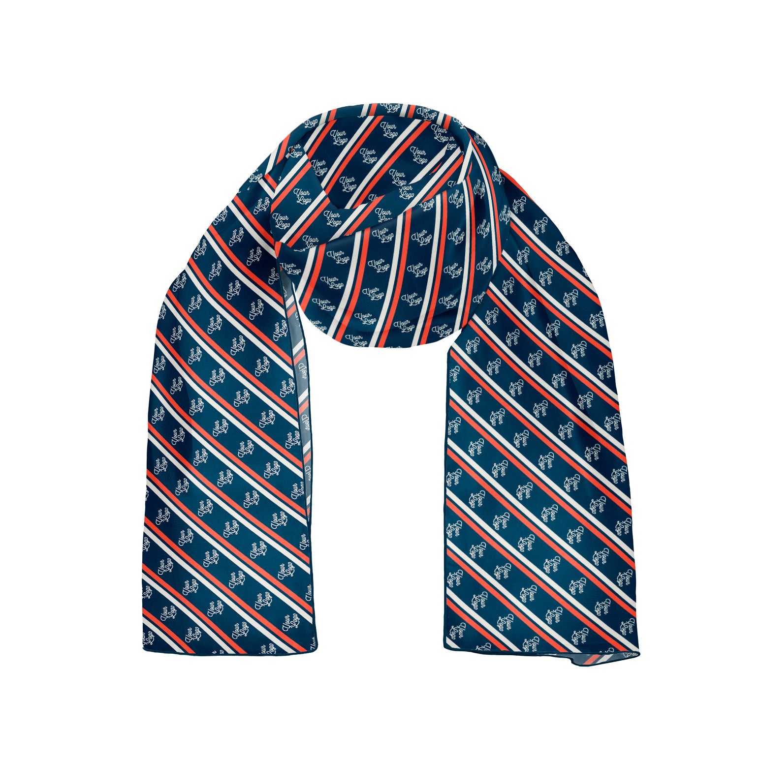 Brooklyn 2 54 x 12 Rectangle Chiffon Logo Scarf - Knotty Tie Co.