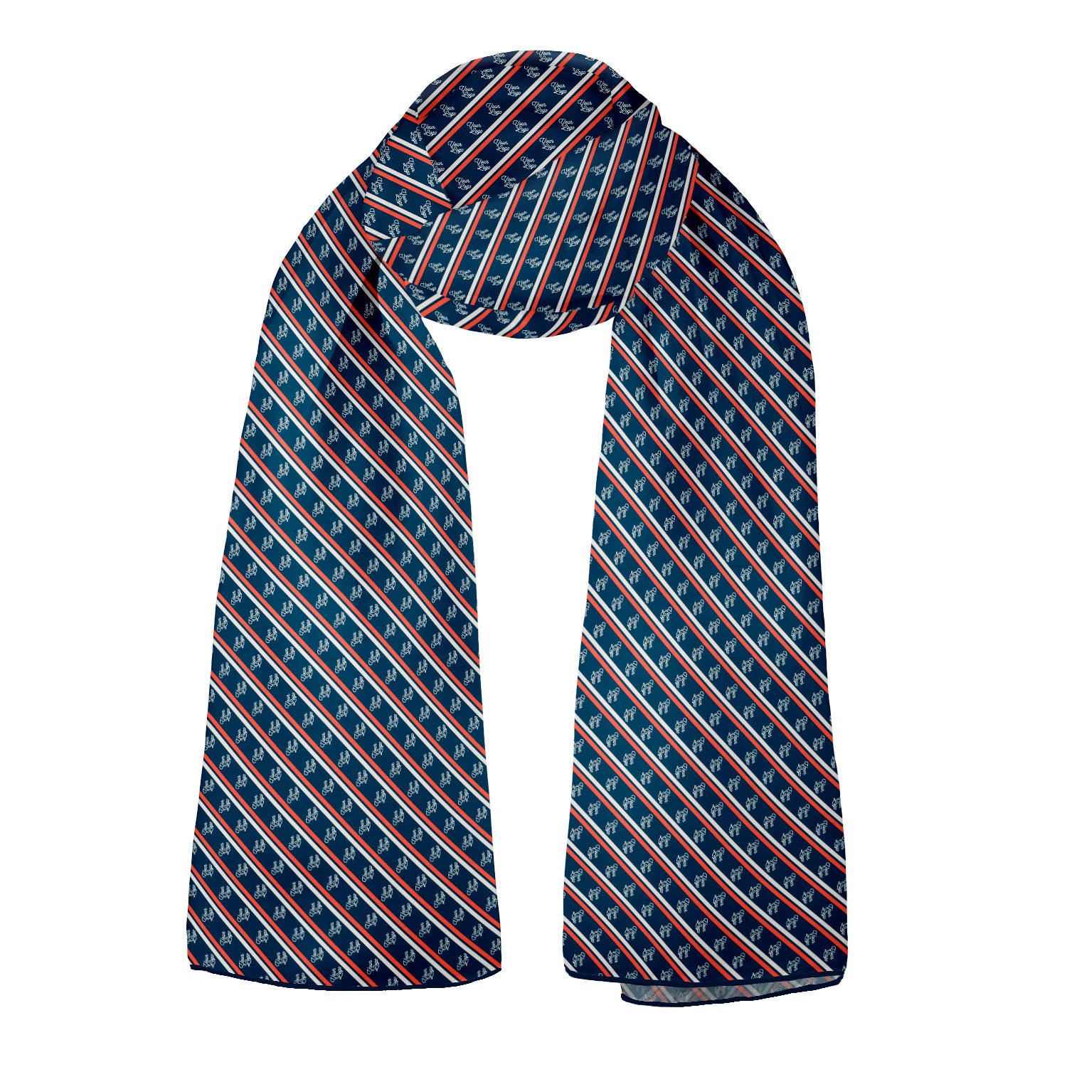 Brooklyn 2 72 x 24 Rectangle Chiffon Logo Scarf - Knotty Tie Co.
