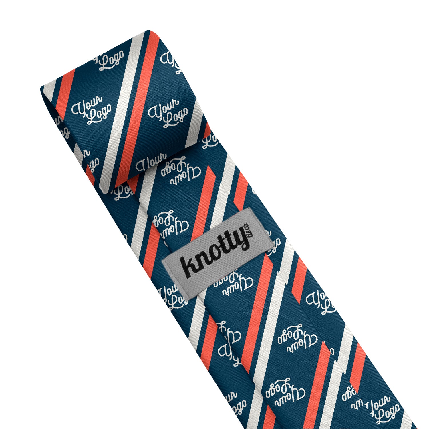 Custom Brooklyn 2 Logo Tie - Tag - Knotty Tie Co.