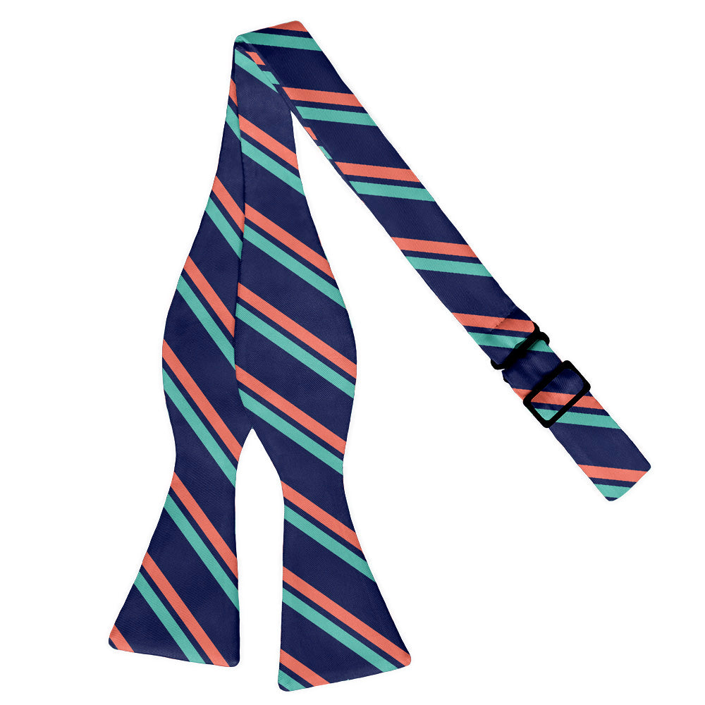 Brooklyn Stripe Bow Tie - Adult Extra-Long Self-Tie 18-21" -  - Knotty Tie Co.