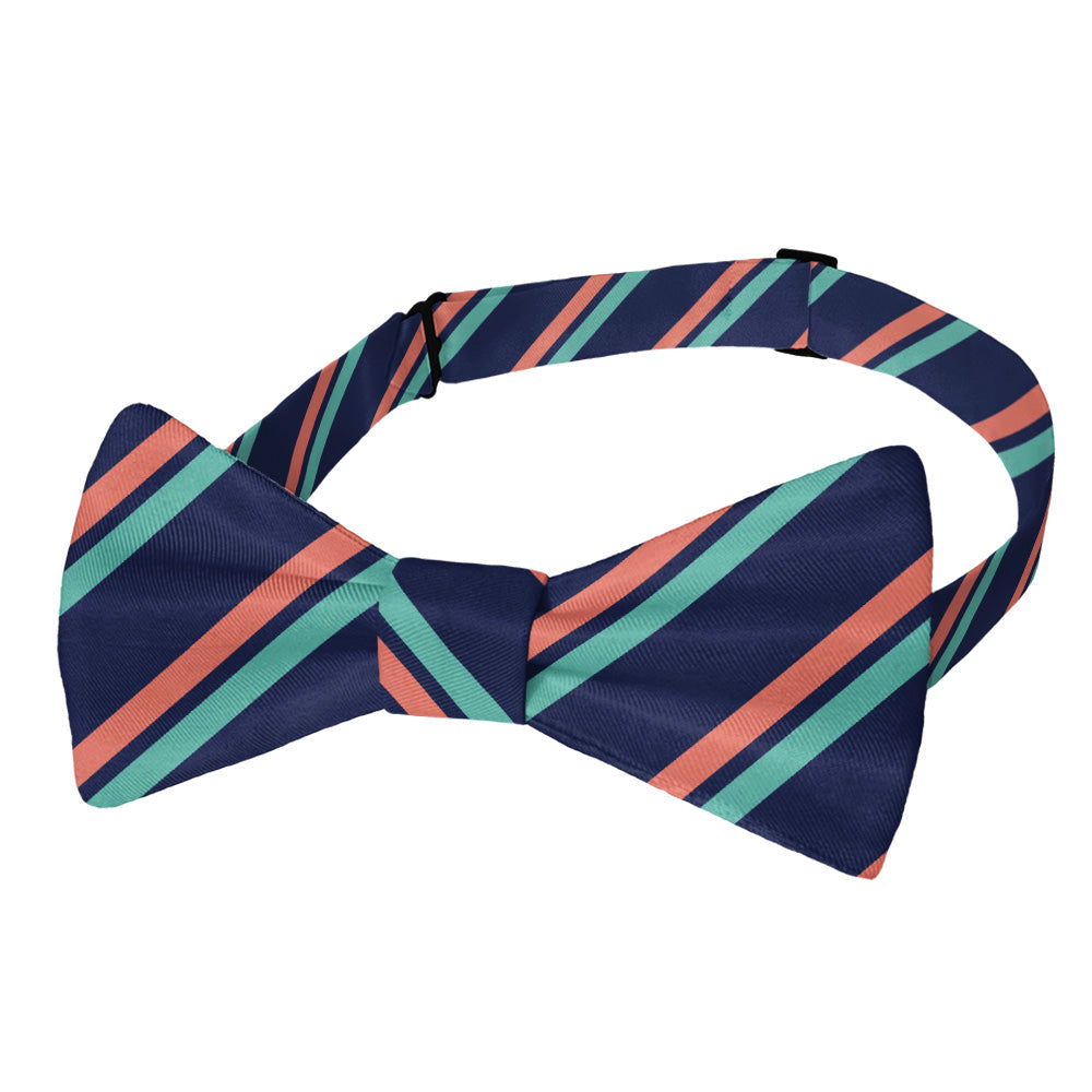 Brooklyn Stripe Bow Tie - Adult Pre-Tied 12-22" -  - Knotty Tie Co.