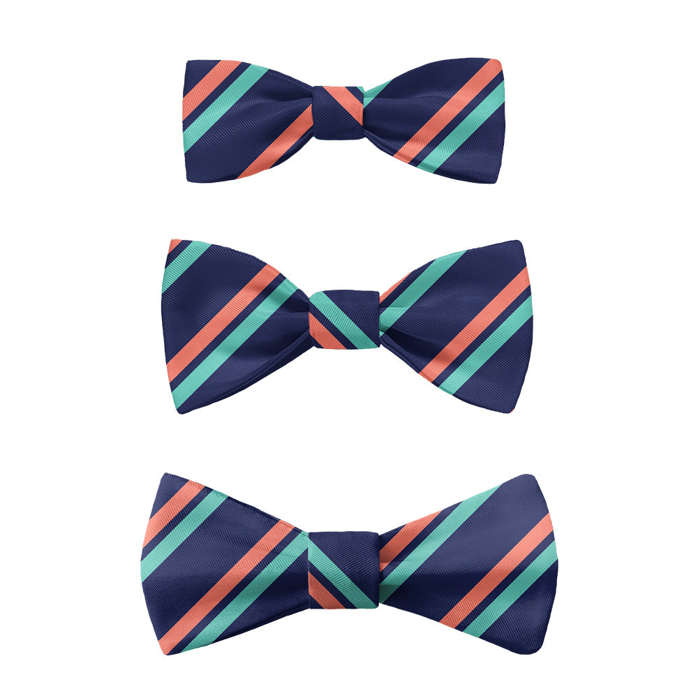 Brooklyn Stripe Bow Tie -  -  - Knotty Tie Co.